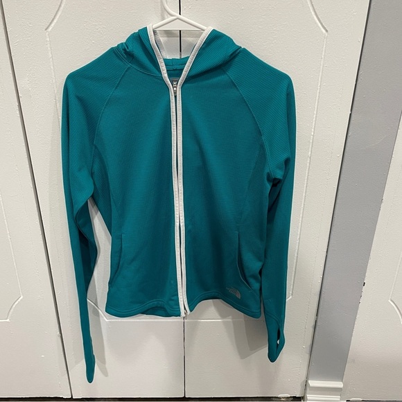 The North Face Blue Full Zip Hooded Flight Series Jacket - Picture 1 of 16